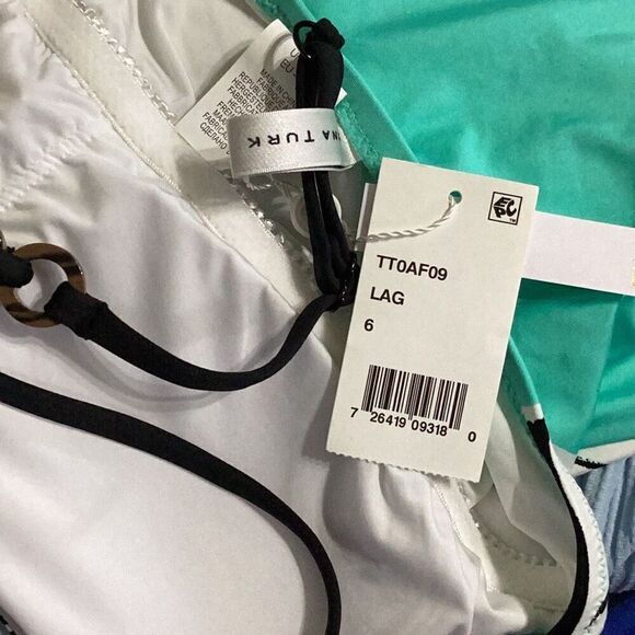 NEW. Trina Turk palm leaf one piece.  Size 6. Retails. $164 - Picture 8 of 9